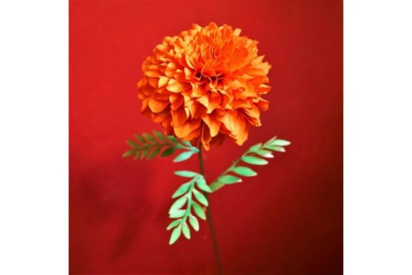 African Marigolds Paper Flowers Templates: 3D SVG & Paper Flowers