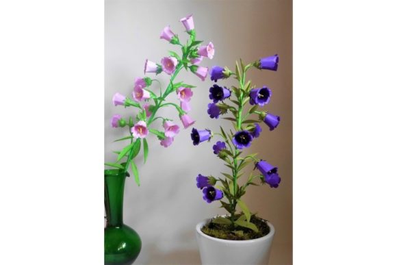 Canterbury Bells Paper Flower Templates: 3D SVG for Elegant Paper Flowers