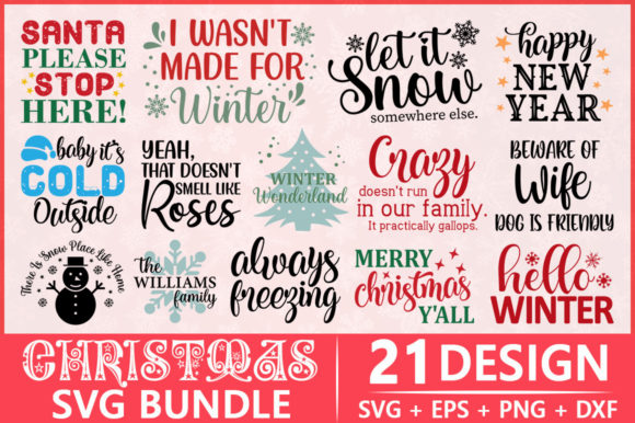Christmas SVG Bundle: Graphics & Crafts for Real Client Projects