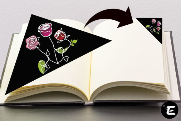 Flowers Bookmark: 3D SVG Shapes for Branding