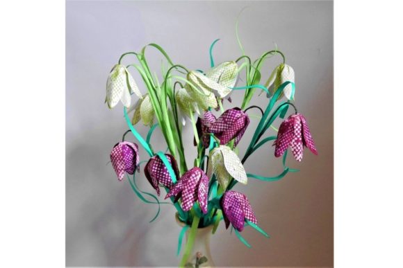 Fritillaria Meleagris Paper Flowers Templates