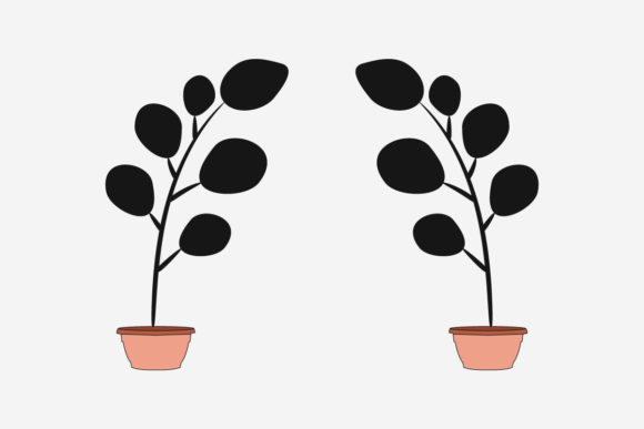 Hand Drawn Botanical Leaf Floral Art for Graphics & Print Templates