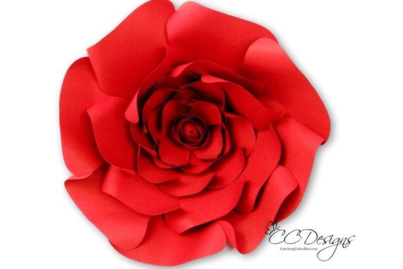 Majesty Rose Giant Paper Flower: 3D SVG & Paper Flowers