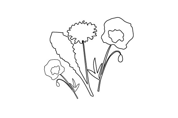 Meadow Flowers Coloring Page: Nature Crafts Asset Review
