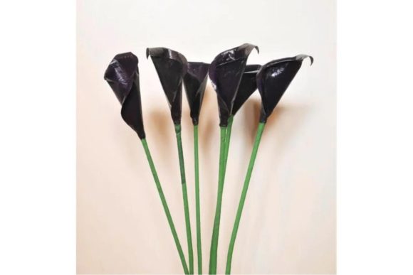 Mini Calla Lily Paper Flower Templates: 3D SVG for Elegant Paper Flowers