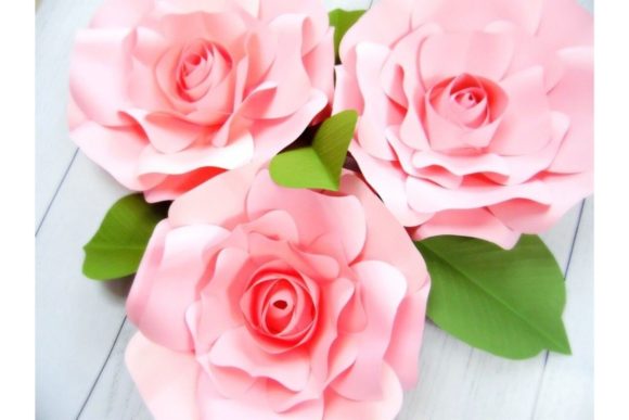 Regina Small Rose Paper Flower Templates: 3D SVG for Real Crafts