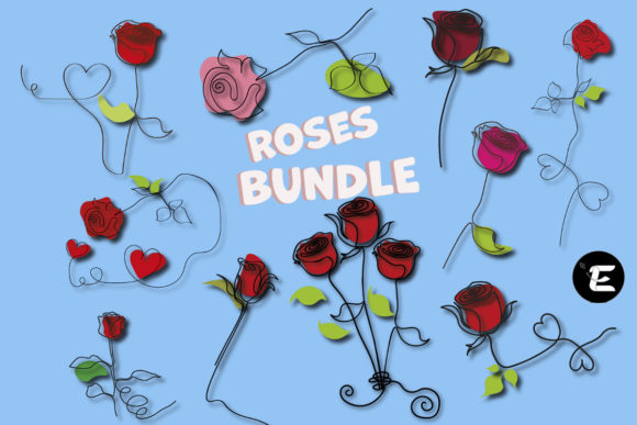 Roses Bundle: 3D SVG Paper Flowers for Real Design Projects